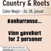 Vinn Gavekort for 2 til Country & Roots Cruise